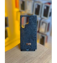 Samsung S24 Ultra Uyumlu Taş Desenli Silikon Yumuşak Kılıf (Siyah)