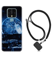 Tecno Camon 16 18P Pova Kılıf Boyun Askılı Silikon Mavi Gece 1605