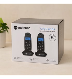 Northcity Kablosuz Dijital 2'li Telefon Seti - Arayan No Görme, 50 Hafıza (Siyah)