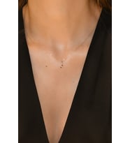 TAŞLI HARF KOLYE 14 AYAR A056368