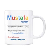 Kişiye Özel İsimli Arama Motoru Kupa Bardak - Dünyanın En İyi Babası