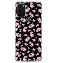 General Mobile GM 21 Plus Kılıf Desenli Silikon Unicorn Flowers 1406