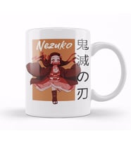 Graphic Demon Slayer Dark Fantasy Anime Nezuko Meme Art Kupa Bardak Porselen