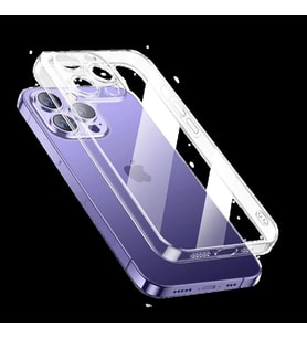 Apple iPhone 14 Pro Max Kılıf Şeffaf Sert PC Zore Vayt Kılıf (Renksiz)