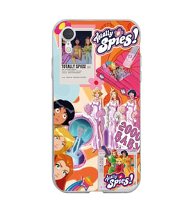 Iphone XR Uyumlu Totally Spies Kolaj Tasarımlı Şeffaf Telefon Kılıfı