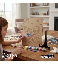 Destina Ahşap Mandala Boyama Seti- Ahşap Boyama- Model 235