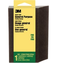 3M Zımpara Süngeri Tek Açı, 12,4 Cm X 7,3 Cm X 2,5 Cm, İnce