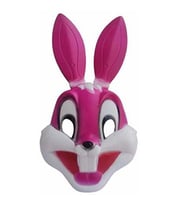 PEMBE TAVŞAN MASKESİ CADILAR BAYRAMI MASKESİ PİNK HALLOWEEN MASK KOSTÜM MASKESİ PEMBE TAVŞAN MASKESİ