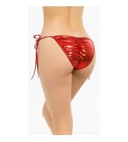 Fantazi Aşk Kırmızısı  Yandan Bağlamalı Kadın String - Fantazi Tanga