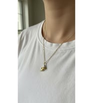 Luxury Muz Şans Kolyesi 925 Ayar (Gold)