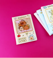 Capybara Tasarımlı Sulu Kapaklı Defter (Kahverengi)