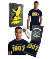 FENERBAHÇE ERKEK KOLEJ 1907 TSHİRT UV+BİLEKLİK HEDİYELİK KUTU (Lacivert-Beyaz)