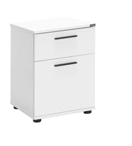 Adore Mobilya White Çekmeceli Kapaklı Komodin-Mat Beyaz 40x57x41 cm (GxYxD)