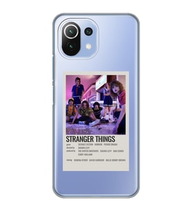 Xiaomi Mi 11 Lite Uyumlu Stranger Things Minimalist Poster Desenli Şeffaf Telefon Kılıfı