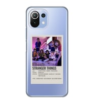 Xiaomi Mi 11 Lite Uyumlu Stranger Things Minimalist Poster Desenli Şeffaf Telefon Kılıfı