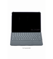 iPad Pro 11 2024 Uyumlu Katanya 360° Manyetik Standlı Ledli Touchpadli Klavyeli Tablet Kılıfı
