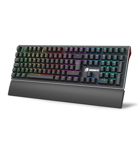 GameBooster G908 Bolt Rainbow Aydınlatmalı Red Switch Mekanik Bileklikli Oyun Klavyesi