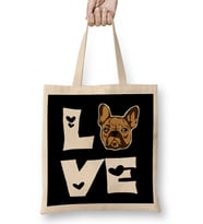 French Bulldog Funny Frenchie Mom Dad Pug Bez Çanta Uzun Saplı