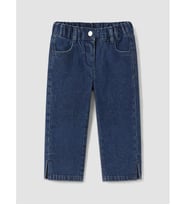 LCW baby İndigo Regular Fit Kız Çocuk Jean Pantolon