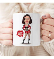Kişiye Özel Havalı Hatun Karikatürlü Kupa Bardak
