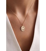 Kişiye Özel Yengeç Figürlü Kolye 925K Gümüş (Gold)