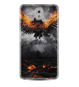 Samsung Note 3 4 5 8 9 20 Ultra 10 Lite Kılıf Desenli Silikon Ateş Kartalı 1766
