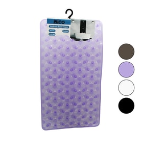 DİKDÖRTGEN - LÜX PVC PETEK DESEN - ŞEFFAF-BUZLU 98PCS VANTUZ KAYDIRMAZ BANYO - KÜVET PASPAS 37X68CM