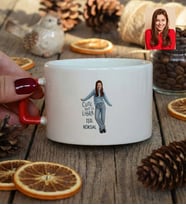 Kişiye Özel Karikatürlü Cute But Libra Terazi Burcu Lüks Fincan Doğum Günü Hediyesi