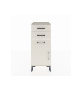 Hyperion Komodin Tek Raflı 3 Çekmeceli Tek Kapaklı 44x44x106 Aytaşı-Aytaşı