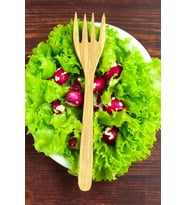 Zeytin Ağacı Çatal  1 Adet El Yapımı Ahşap Salata Çatalı