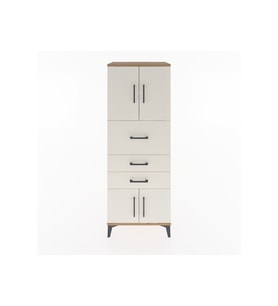 Hyperion Dolap 2 Raflı 3 Çekmeceli 4 Kapaklı 60x44x163 Çam-Aytaşı