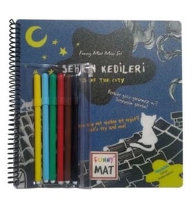 Funny Mat Şehrin Kedileri Kalemli Mini Set
