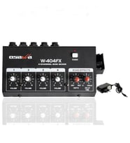 Osawa W-404FX 4 Kanal Mini Mikser - Mikrofon Çoklayıcı ( Adaptör Hediyeli ) 