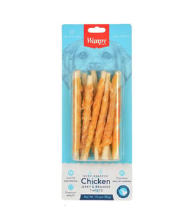 Wanpy Deri Üzerine Tavuk Sarılı 85 gr CD-10H Köpek Ödülü (Kahverengi)