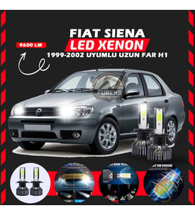 Fiat Siena 1999-2002 Uzun Far Uyumlu Şimşek Etkili Led Xenon Pro Series H1