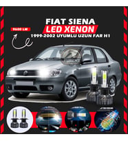 Fiat Siena 1999-2002 Uzun Far Uyumlu Şimşek Etkili Led Xenon Pro Series H1