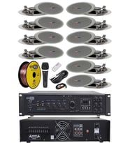 Lastvoice Maxx Paket-5 Tavan Hoparlörü ve 6 Bölgeli Anfi Ses Sistemi Paketi (Full Set)