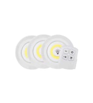 Led Lamba 3'lü Uzaktan Kumandalı Yapışkanlı