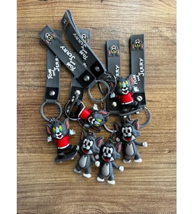 Silikon  Anahtarlık  Tom - 6 Adet - 1 Paket