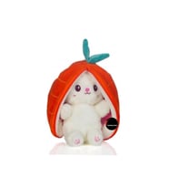 Sevimli Çilek Tavşan Peluş Oyuncak 35 cm Büyük Boy Hediyelik Uyku Arkadaşı (Çok Renkli)