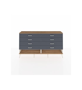 Arges Konsol 8 Çekmeceli  176x30x99 Aytaşı-Çam/Antrasit