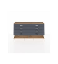 Arges Konsol 8 Çekmeceli  176x30x99 Aytaşı-Çam/Antrasit