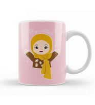 Hijab Girl Say Bismillah Kupa Bardak Porselen