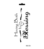 Cadence Mix Media Stencil 10x20 cm. MU-54 