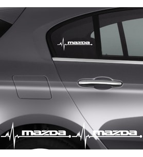 Mazda Mx İçin Uyumlu Aksesuar Oto Ritim Sticker 2 Adet 20*9 Cm