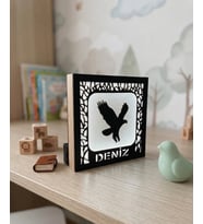 Kişiye Özel Kartal Temalı Dekoratif LED Gece Lambası