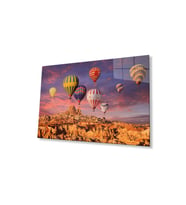 Uçan Balonlar Cam Tablo 4mm Dayanıklı Temperli Cam (Çok Renkli)