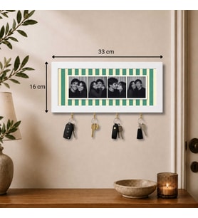 Kişiye Özel Photobooth Yatay Çerçeveli Anahtarlık – Sage