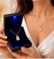 Altın Kaplama Gold Baget Montür Kadın Kolye Premium Işıklı Kutulu (BJ)
