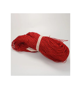 Kırmızı Renk Çile Kağıt İp Çanta Ipi Supla Ipi No:78 - (550-600 gr)